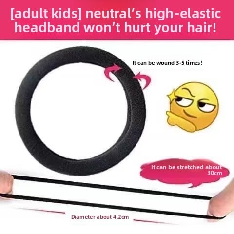 Tie hair with hair ties