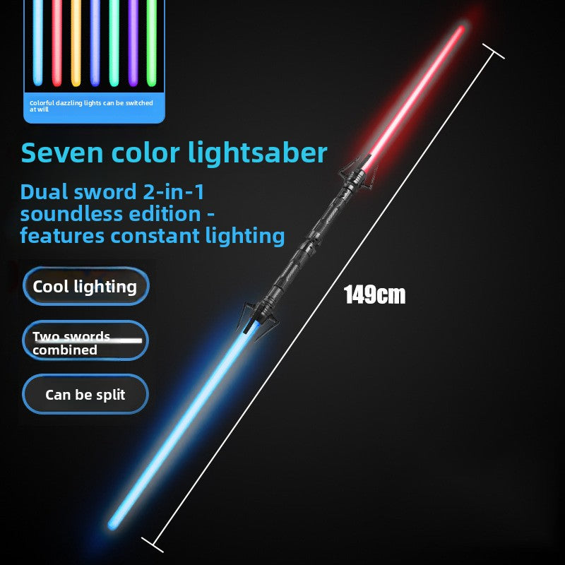Two-in-one luminous laser sword