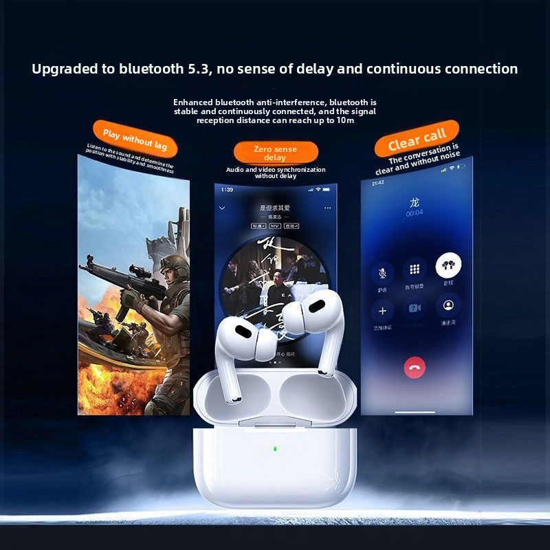 Wireless Bluetooth Headset with Noise Reduction and Voice Control