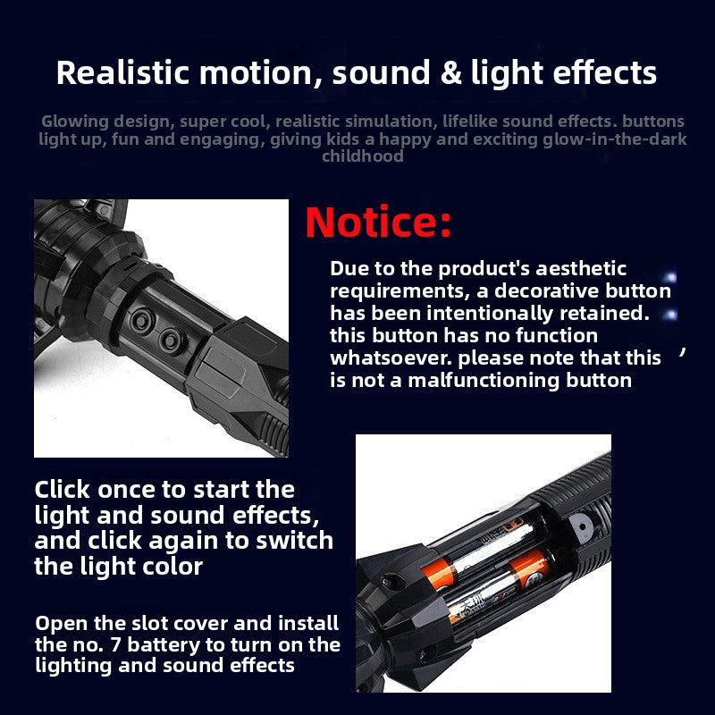Two-in-one luminous laser sword