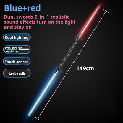 Two-in-one luminous laser sword