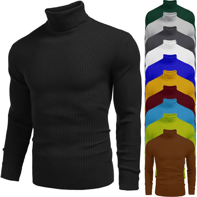 Men's high-neck sweaters for autumn and winter