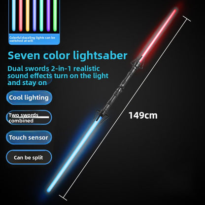 Two-in-one luminous laser sword