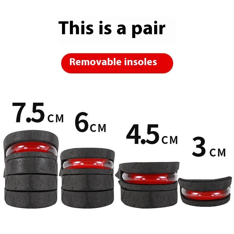 Height Increasing Insole Invisible Comfortable Height Increasing Insole Sweat Absorbent