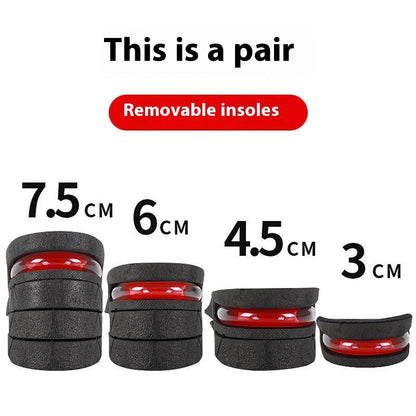 Height Increasing Insole Invisible Comfortable Height Increasing Insole Sweat Absorbent